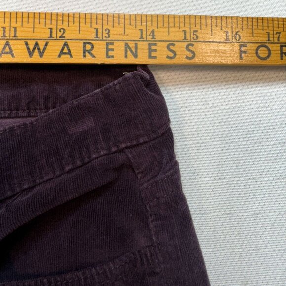 Calvin Klein Jeans Womens Straight Corduroy Pants Size 6 Purple Casual Ankle Y2K - Picture 9 of 14